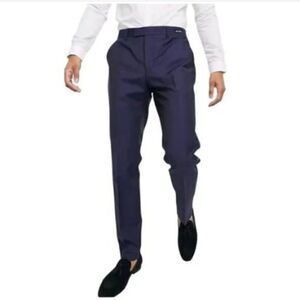 Ted Baker Marliet Pashion Dinner Slim Fit Trouser Pants Italian Fabric  Size 32L